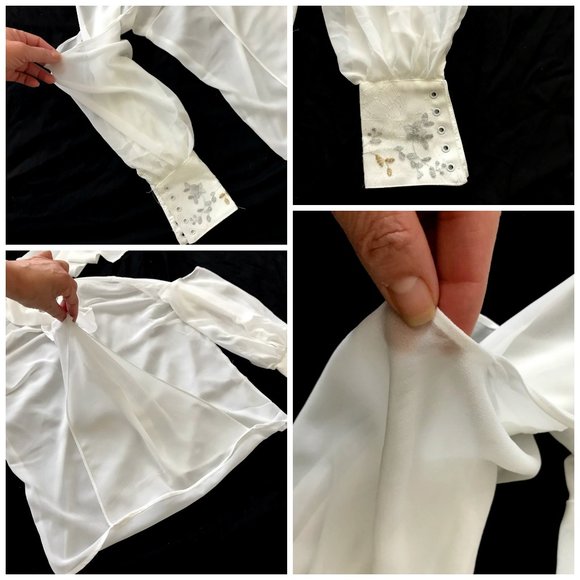 # NiniFashion - Beaded Skirt & Sheer Top Sz L - Picture 9 of 12